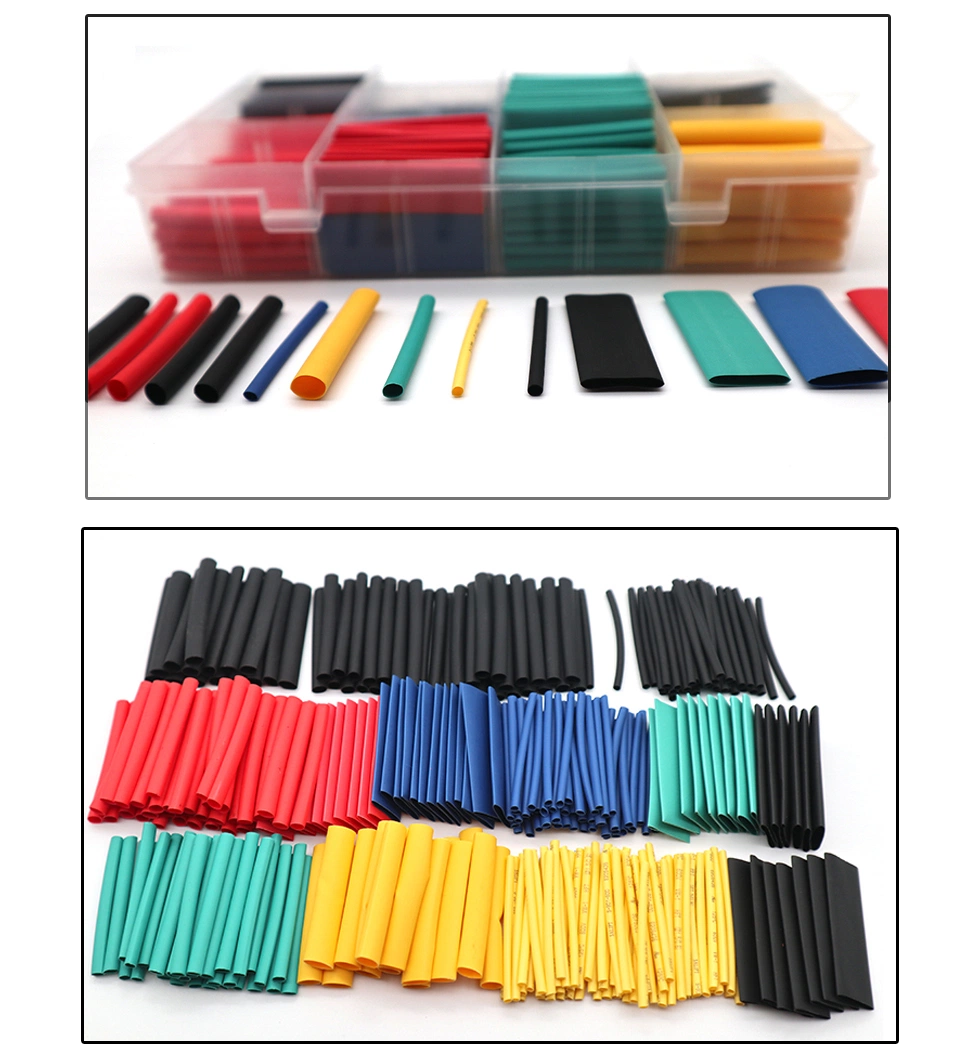 530PCS 2: 1 Heat Shrink Tubing, 5 Color 8 Size Tube Sleeving Wrap Cable Wire for Electrical Wire Cable Wrap Assortment Electric